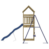 Outdoor Playset Impregnated Wood Pine - Rear View