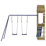 Outdoor Playset Impregnated Wood Pine - Top-Down View