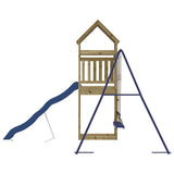 Outdoor Playset Impregnated Wood Pine - Rear View