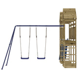 Outdoor Playset Impregnated Wood Pine - Top-Down View