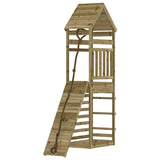 Playhouse with Climbing Wall Impregnated Wood Pine