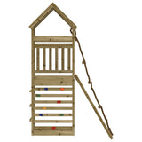 Playhouse with Climbing Wall Impregnated Wood Pine