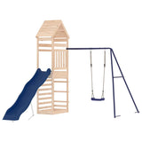 Outdoor Playset Solid Wood Pine - Front View