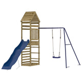 Outdoor Playset Impregnated Wood Pine - Front View