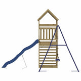 Outdoor Playset Impregnated Wood Pine - Rear View