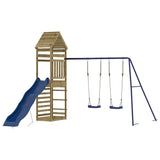 Outdoor Playset Impregnated Wood Pine - Front View