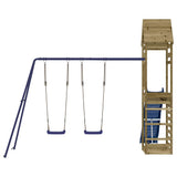 Outdoor Playset Impregnated Wood Pine - Top-Down View