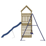 Outdoor Playset Impregnated Wood Pine - Rear View