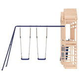 Outdoor Playset Solid Wood Pine - Top-Down View