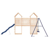 Outdoor Playset Solid Wood Pine - Rear View