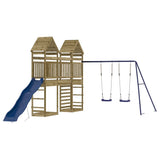 Outdoor Playset Impregnated Wood Pine - Front View