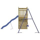 Outdoor Playset Impregnated Wood Pine - Rear View