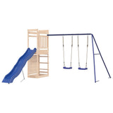 Outdoor Playset Solid Wood Pine - Front View