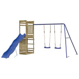 Outdoor Playset Impregnated Wood Pine - Front View
