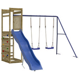 Outdoor Playset Impregnated Wood Pine - Top-Down View