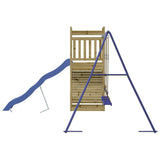 Outdoor Playset Impregnated Wood Pine - Rear View