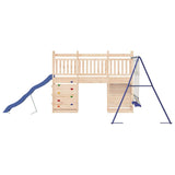 Outdoor Playset Solid Wood Pine - Rear View