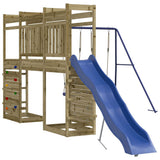 Outdoor Playset Impregnated Wood Pine - Top-Down View