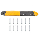 Speed Hump Yellow&Black 226x32.5x4 cm Rubber - Top-Down View