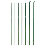 Wire Mesh Fence Green 1.6x10 m Galvanised Steel - Side View