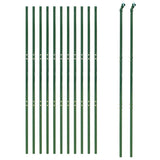 Wire Mesh Fence Green 1.6x25 m Galvanised Steel - Side View