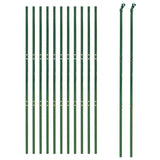 Wire Mesh Fence Green 1.8x25 m Galvanised Steel - Side View