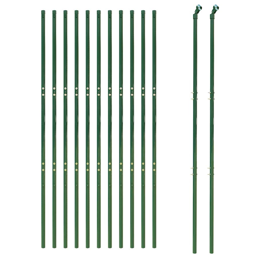 Wire Mesh Fence Green 1.8x25 m Galvanised Steel