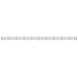 Wire Mesh Fence with Spike Anchors Green 1x25 m - Front View
