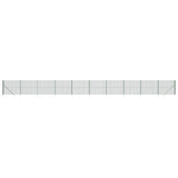 Wire Mesh Fence with Spike Anchors Green 1.4x25 m