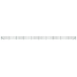 Wire Mesh Fence with Spike Anchors Green 1x25 m - Front View