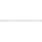 Wire Mesh Fence with Spike Anchors Green 1.1x25 m