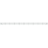 Wire Mesh Fence with Spike Anchors Green 1.1x25 m - Front View