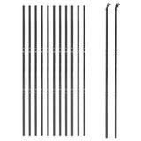 Wire Mesh Fence Anthracite 1.4x25 m Galvanised Steel - Side View