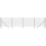 Wire Mesh Fence Anthracite 1.6x10 m Galvanised Steel