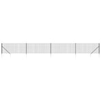 Wire Mesh Fence with Spike Anchors Anthracite 1x10 m