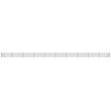 Wire Mesh Fence with Spike Anchors Anthracite 1x25 m