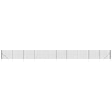 Wire Mesh Fence with Spike Anchors Anthracite 1.4x25 m - Front View