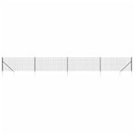Wire Mesh Fence with Spike Anchors Anthracite 1x10 m