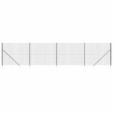 Wire Mesh Fence with Spike Anchors Anthracite 1.6x10 m