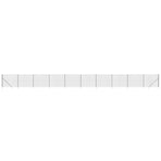 Wire Mesh Fence with Spike Anchors Anthracite 1.4x25 m
