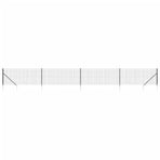 Wire Mesh Fence with Spike Anchors Anthracite 1x10 m
