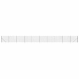Wire Mesh Fence with Spike Anchors Anthracite 1.8x25 m - Front View