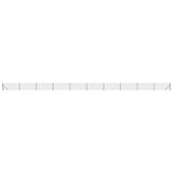 Wire Mesh Fence with Flange Anthracite 1x25 m