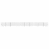 Wire Mesh Fence with Flange Anthracite 1.4x25 m