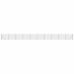 Wire Mesh Fence with Flange Anthracite 1.4x25 m