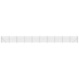 Wire Mesh Fence with Flange Anthracite 1.6x25 m
