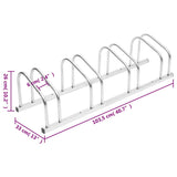 Bike Rack for 4 Bikes Galvanised Steel - Rear View