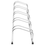 Bike Rack for 5 Bikes Galvanised Steel - Side View