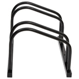 Bike Rack for 2 Bikes Black Steel - Side View