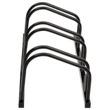Bike Rack for 3 Bikes Black Steel - Side View